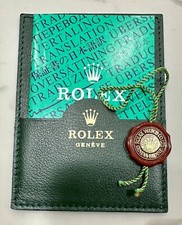 Genuine Rolex Papers Leather