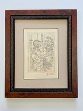 Pablo Picasso - Acquaforte originale firmata a mano con cornice a pastello COA #2