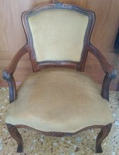 Poltrona antica vintage beige