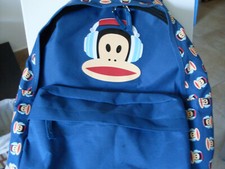"PAUL FRANK" BELLISSIMO E ROBUSTO ZAINO SCUOLA UNISEX NUOVO IN TESSUTO TECNICO !