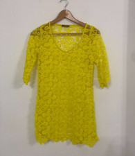 DIXIE Yellow Perforated Lace