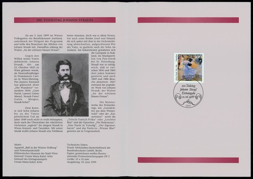 Folder postale tedesco 1999 - folder,
