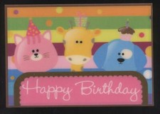 Nuovo Carte Compleanno 3D + Busta 10 Cartoline Acquistato