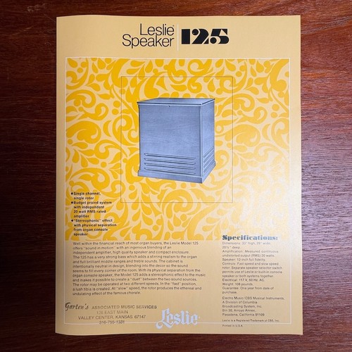 Vintage leslie speaker model - leslie,