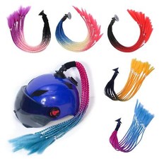 Casco moto trecce coda di