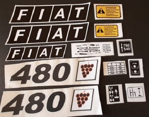 Kit adesivi decalcomanie fiat - kit,