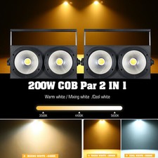 2x 200W COB LED 2in1 par DMX