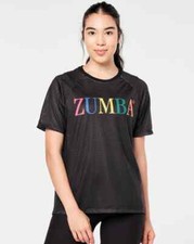 Top a rete Zumba Prep - nero audace ~ XS S M L ~ spedizione gratuita! Nuovo!