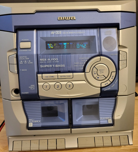 Aiwa nsx aj100 super - aiwa, t-bass