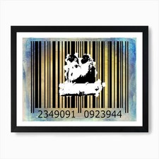 Funny Barcode Animals Art
