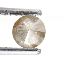 Diamante Naturale Brillante Di 0,58 Ct In Colore Arancione Grigio Mix