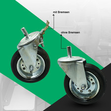 Ruote girevoli senza e con