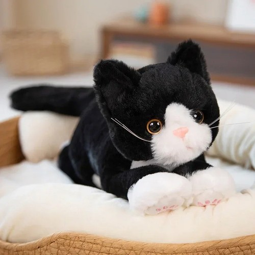 Peluche gatto gattino sdraiato