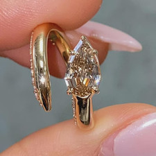 Anello serpente placcato oro