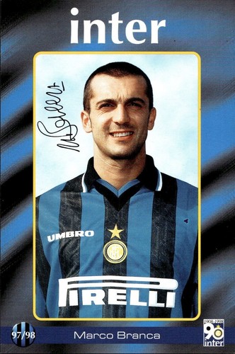 Cartolina calciatori inter - cartolina,