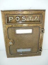 Cassetta postale in ottone