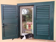 Persiane in alluminio a lamelle orientabili con serratura in perfette condizioni