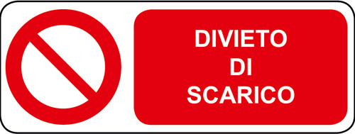 Adesivo segnaletica divieto - segnaletica,
