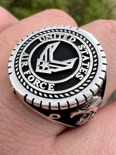 Anello uomo vero argento - da, in
