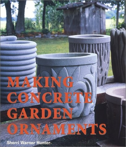 Making concrete garden - making,