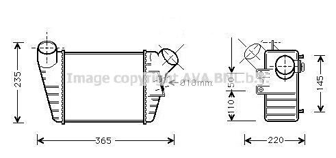 Intercooler volkswagen new - intercooler,