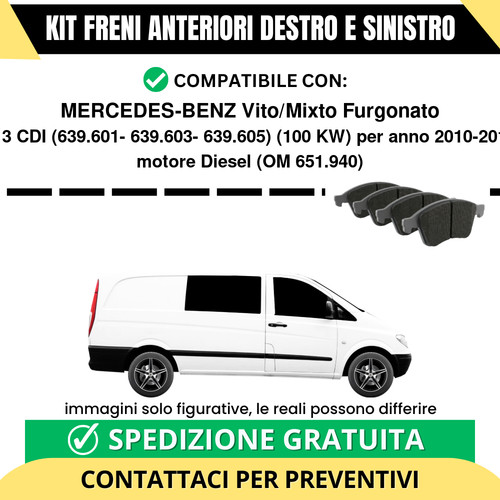 Pastiglie freno anteriori per - pastiglie,