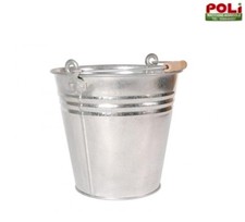 SECCHIO ZINCATO 30 X 29 CAPACITA' 14LT CON MANICO IN LEGNO ANCHE PER ARREDAMENTO