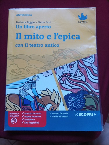 Libro aperto epica con - libro,