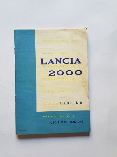 Lancia 2000 berlina serie - berlina, 1a