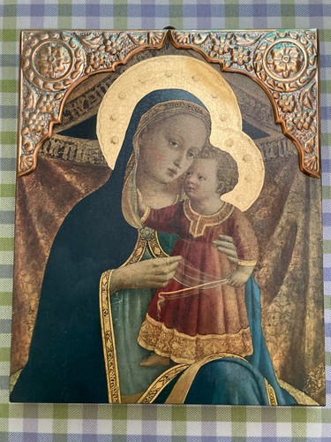 Icona legno argento - icona,