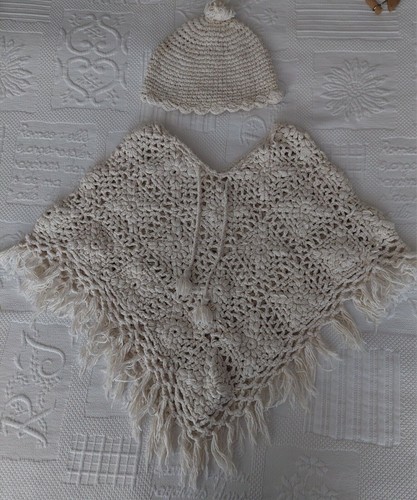 Set poncho berretto bambino - set,