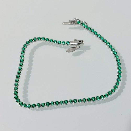 Bracciale tennis oro18kt con - bracciale,