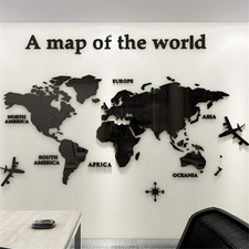 3D Mappa Del Mondo Wall