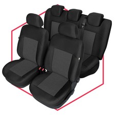 Coprisedili auto fodere coprisedili set auto nero per Fiat Punto 1-2 I-II