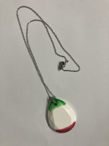 Collana con pendente - , tricolore