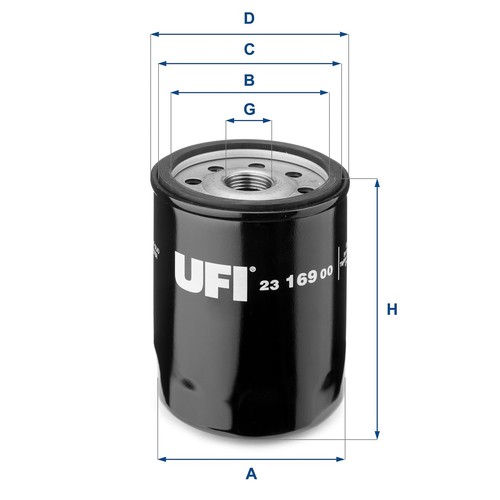 Ufi filters filtro olio - ufi, filters,