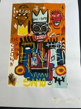 basquiat drawing and painting
