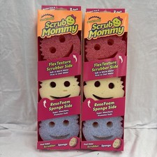 6 Scrub Mommy Spugna Scrubber Doppia Faccia Confezione da 3/2 Set da 3