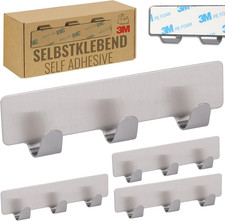 Ganci Adesivi in Acciaio Inox