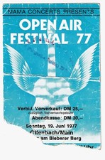 OPEN AIR FESTIVAL '77 - Ticket