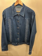 Giacca denim donna Green