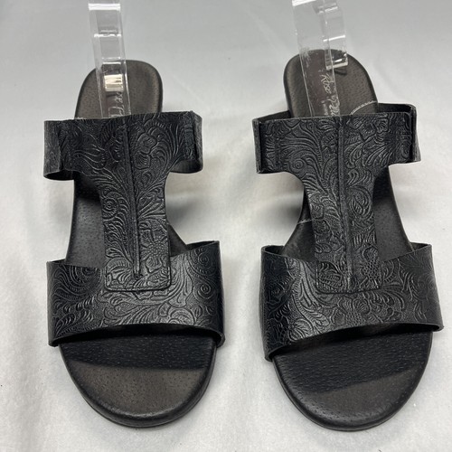 Sandali donna pelle nera - da,