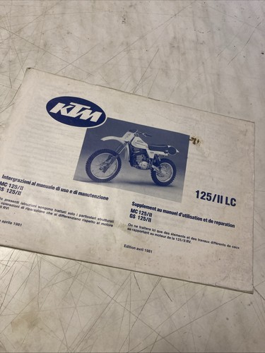 Ktm 125 mc gs manuale - ktm,