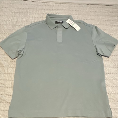 Polo uomo calvin klein grigia - calvin,