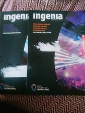 Ingenia  ENGINEERING MAGAZINE issue 70,72, 2017. Abbey Rd Acoustics, Space tech.