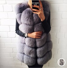 Donna Gilet Pelliccia Vera