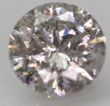 0.51 Carato Decorato Argento SI3 Rotondo Sfavillanti Naturale Trattato Diamante