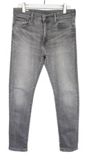 Levi's Premium Big E Lotto 510 Jeans Uomo W33/L32 Grigio Nuovo Zip Fly Whiskers