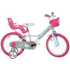 Bicicletta Bambina 14 Pollici 4 5 6 7 Anni Hello Kitty Rotelle Freni