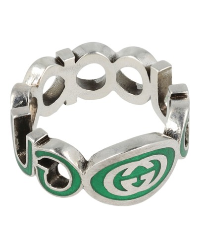 Anello uomo gucci argento - gucci, in